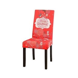 NEW (NIP) 6 Piece Set Red Christmas Chair Cover